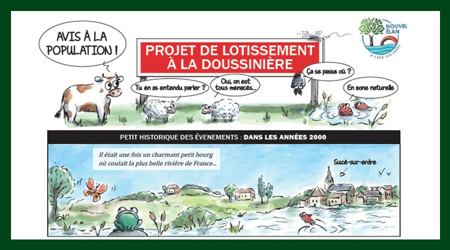 Mobilisation contre un projet de lotissement à Sucé-sur-Erdre